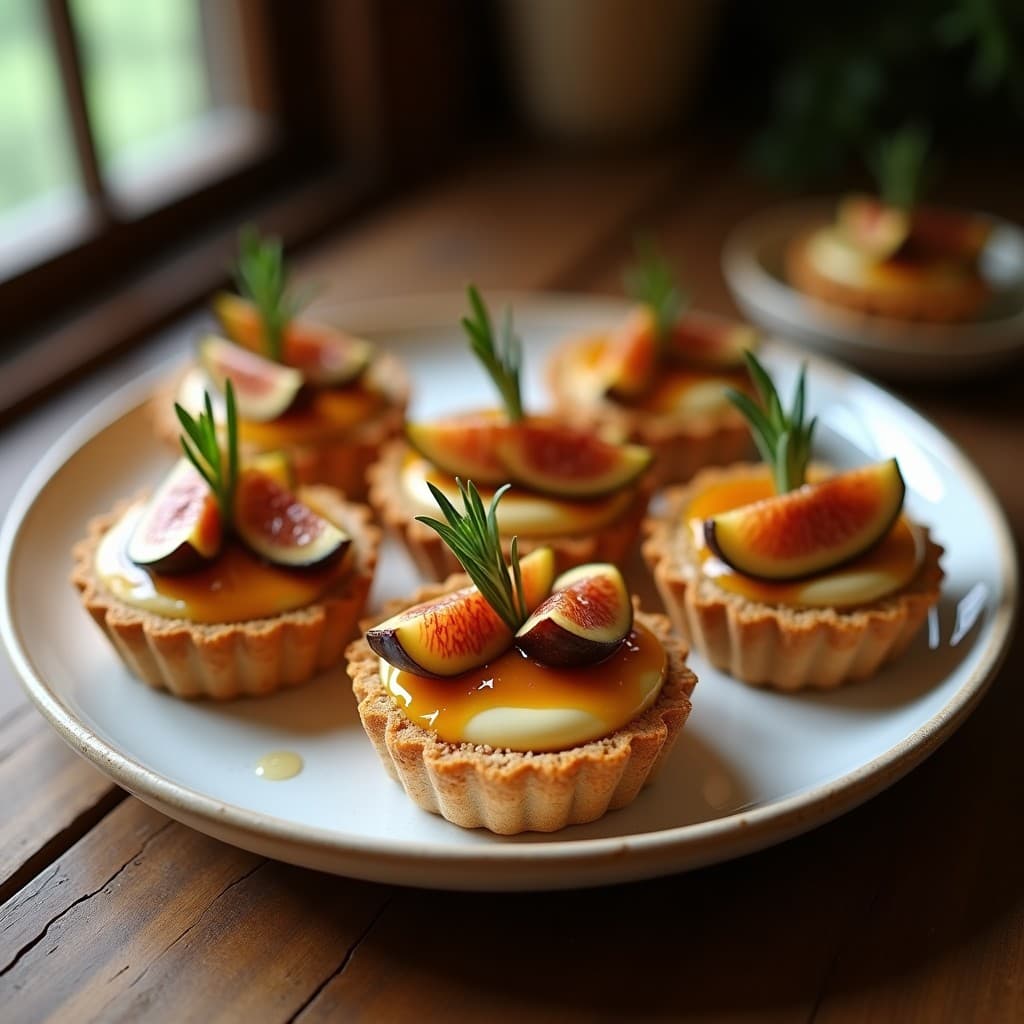 Tartaletas de Queso de Cabo y Higos Caramelizados: Postre Sin Gluten y Sin Azúcar