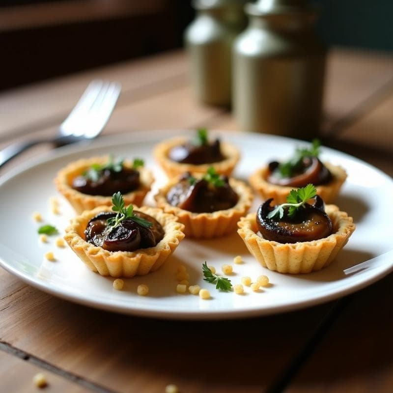 Tartaletas de Quinoa y Champiñón Trufado: Receta Gourmet Sin Gluten en 30 Minutos