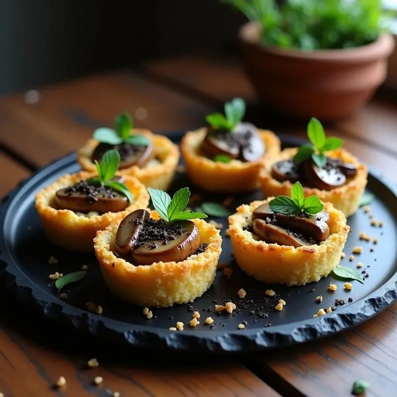 Tartaletas de Quinoa y Champiñones Trufados: Receta Vegana Gourmet en 30 Minutos
