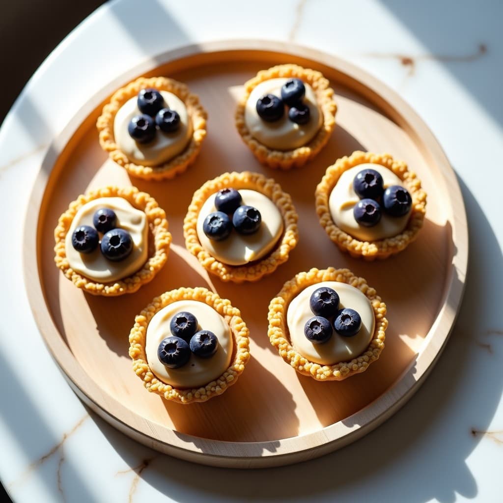 Tartaletas de Quinoa Inflada y Crema de Almendras: Postre Sin Horno y Sin Gluten