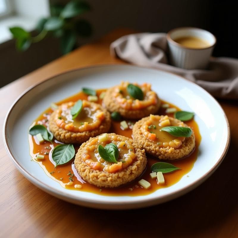Tartaletas de Quinoa y Espárragos con Salsa de Tahini: Receta Sin Gluten en Airfryer