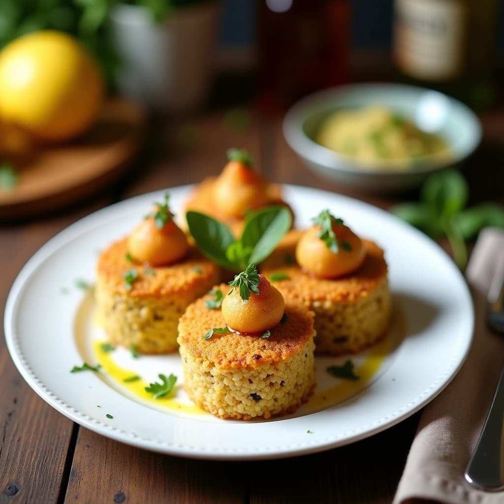 Tartaletas de Quinoa y Espárragos Blancos: Receta Vegana con Salsa de Limón y Aceite de Oliva