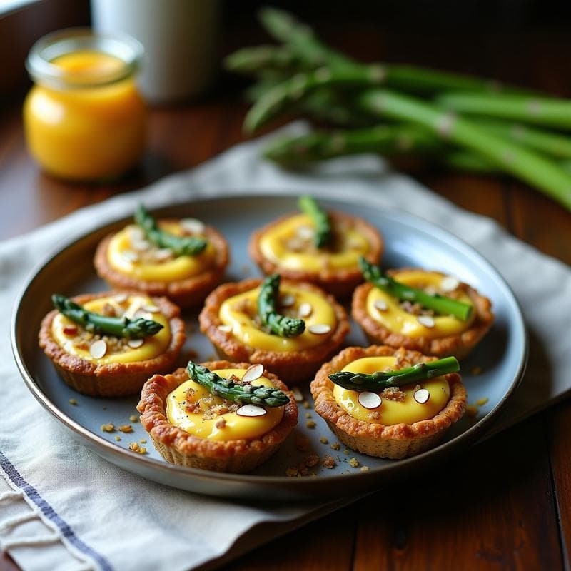 Tartaletas de Quinoa y Espárragos Trigueros: Receta en Horno con Toque Francés