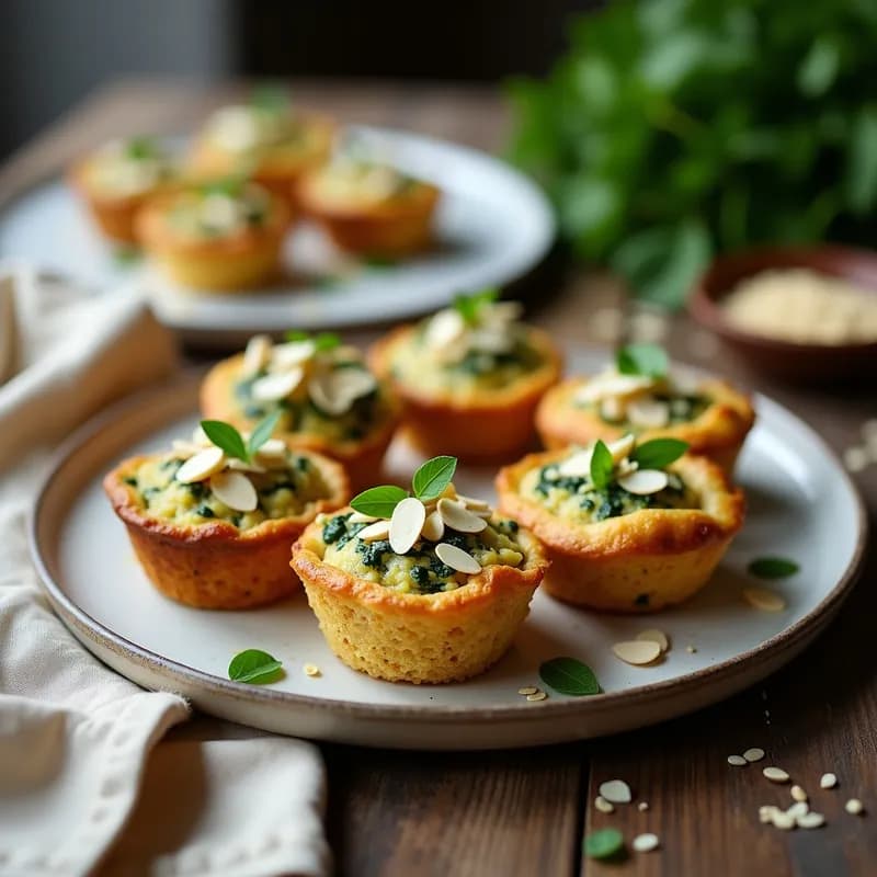 Tartaletas de Quinoa y Espinacas: Receta con Queso de Cabra Sin Masa en 25 Minutos