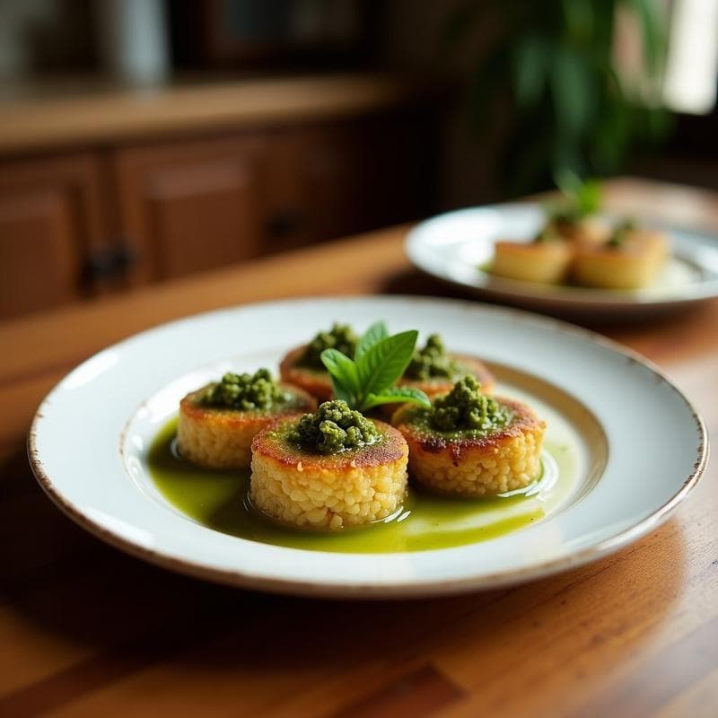 Tartaletas de Quinoa y Pimientos Asados con Pesto de Albahaca: Receta Sin Gluten en Airfryer