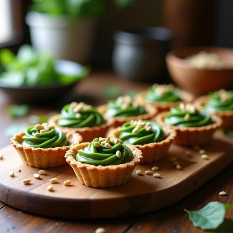 Tartaletas Veganas de Espinaca y Tofu Sedoso: Receta Sin Horno con Base Crujiente