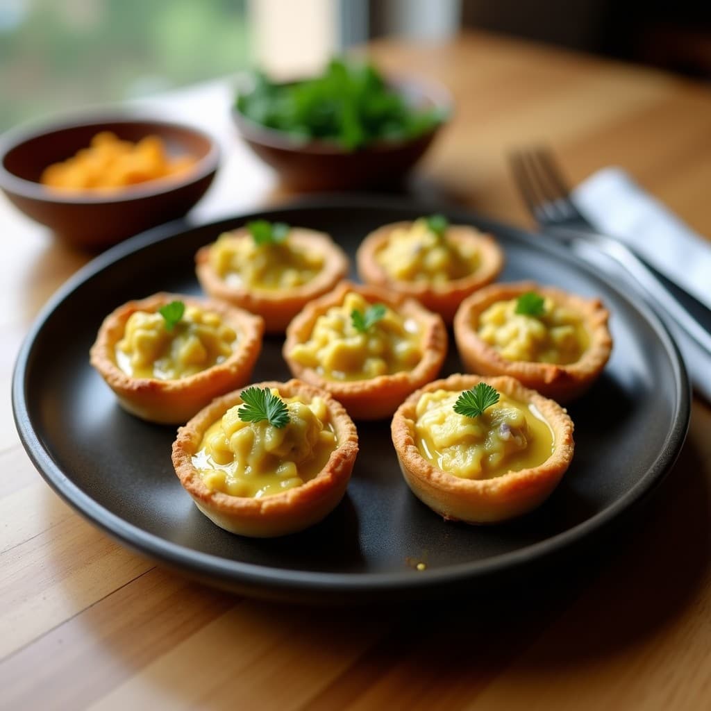 Tartaletas de Yuca y Corazón de Alcachofa: Receta Vegana Sin Gluten con Salsa de Azafrán