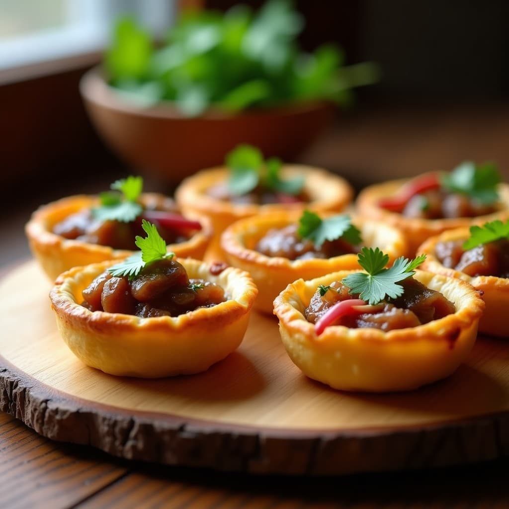 Tartaletas de Yuca y Lengua de Res Escabechada: Receta Colombiana Gourmet en Horno