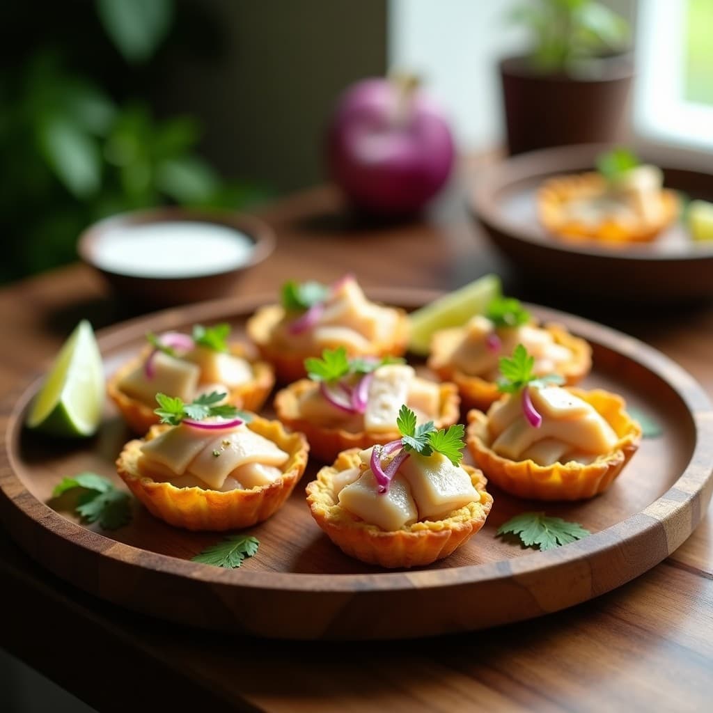 Tartaletas de Yuca y Merluza Ahumada: Entrante Colombiano Sin Gluten en 25 Minutos
