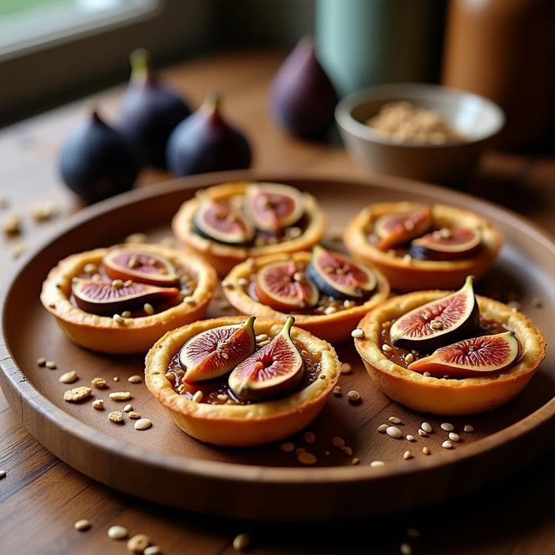 Tartaletas de Zaatar y Higo Caramelizado: Receta al Horno en 20 Minutos con Toque Libanés