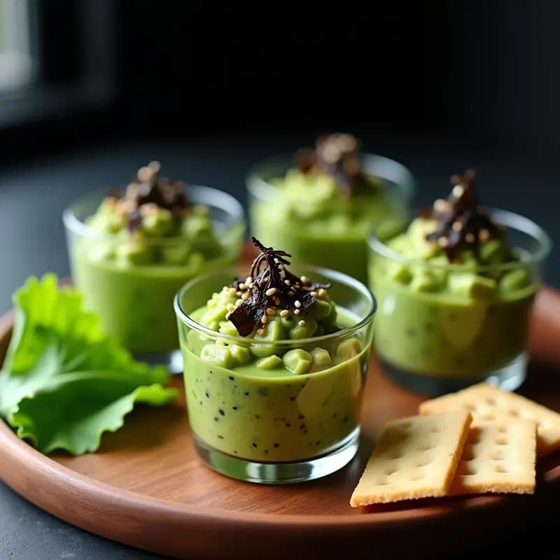 Tartar de Aguacate y Algas Nori: Receta Japonesa con Toque Crujiente de Sésamo