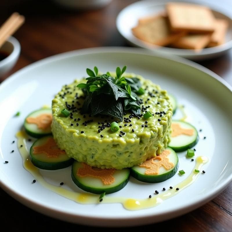 Tartar de Aguacate y Algas Nori: Receta Sushi en Casa Sin Pescado