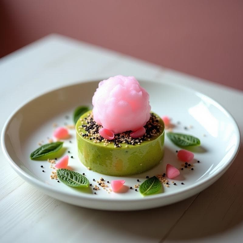 Tartar de Aguacate y Algodón de Azúcar: Receta Vegana Gourmet con Toque Dulce-Salado