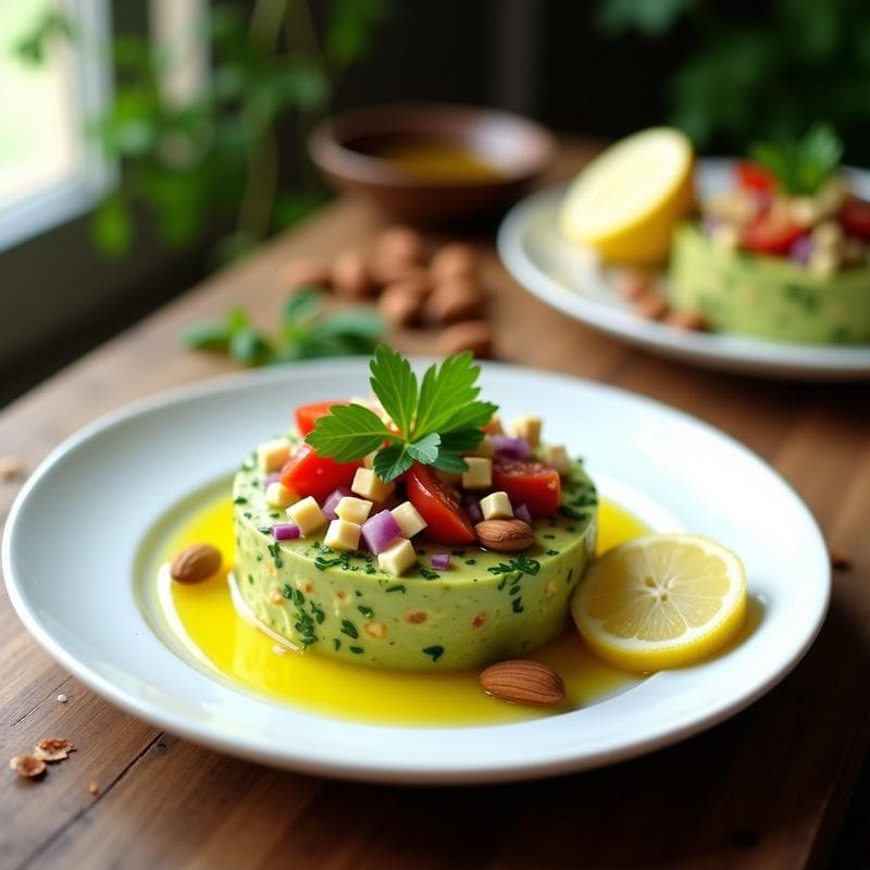 Tartar de Aguacate y Almendras: Receta Vegana y Alta en Grasas Saludables en 10 Minutos