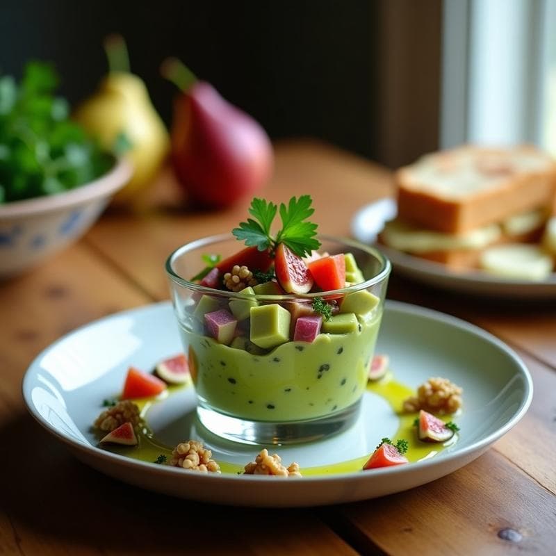 Tartar de Aguacate y Higos Frescos: Receta Crudivegana Express Sin Cocción en 15 Minutos