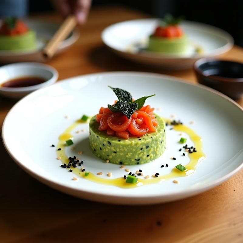 Tartar de Aguacate y Huevas de Tobiko: Receta Fresca y Elegante en 10 Minutos