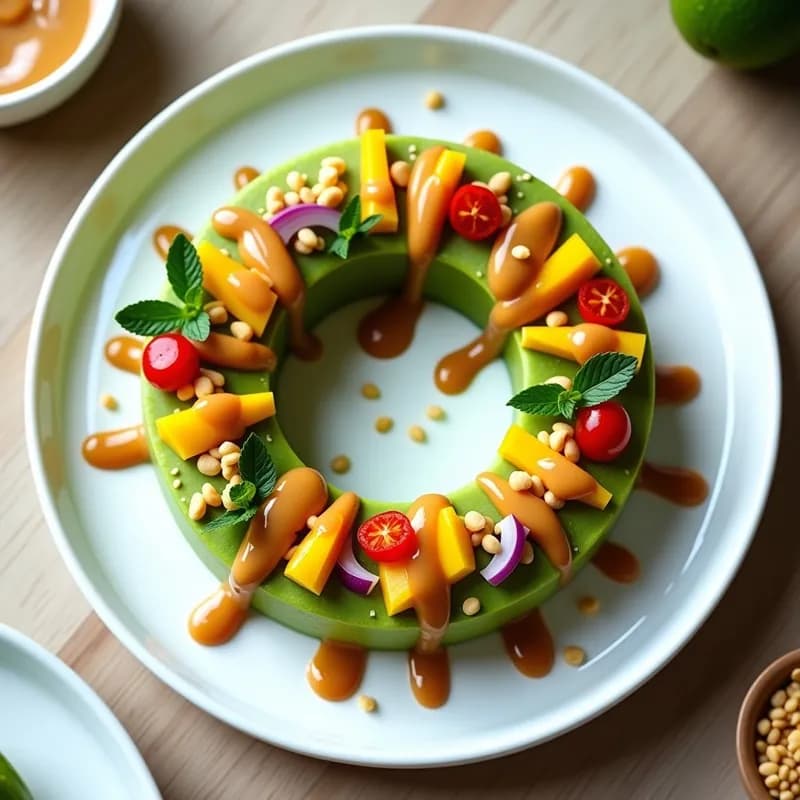 Tartar de Aguacate y Mango con Salsa de Cacahuete: Receta Vegana Sin Cocción y Alta en Proteína