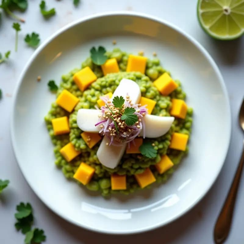 Tartar de Aguacate y Mango con Cebiche de Lime: Receta Fresca y Alta en Proteína