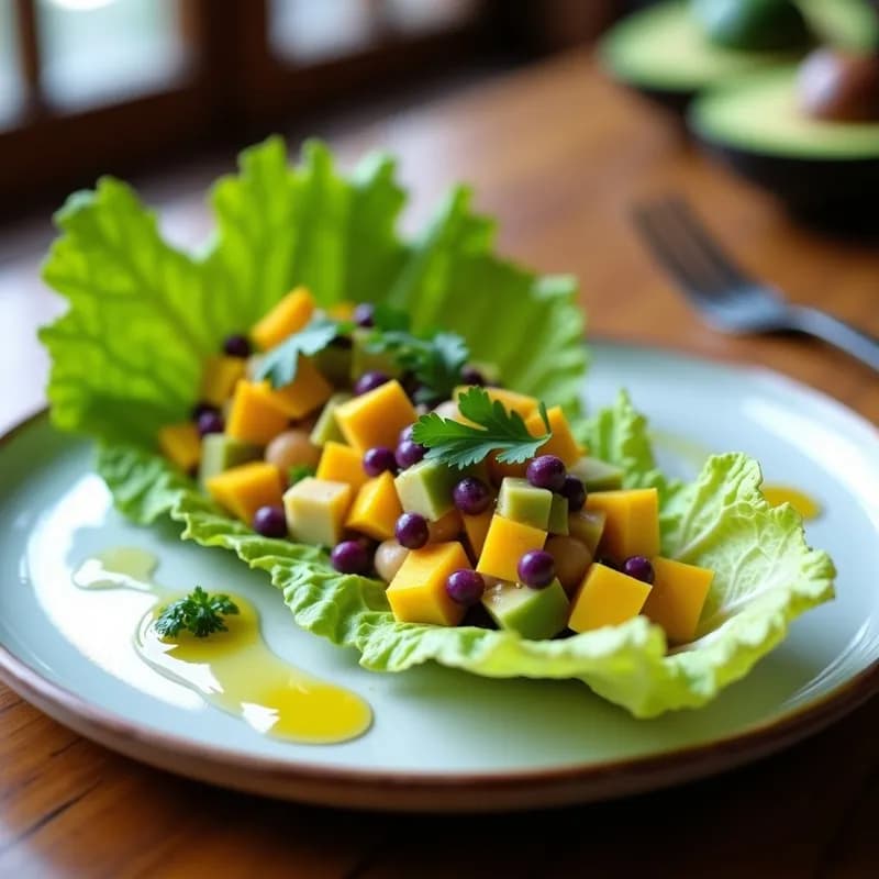 Tartar de Aguacate y Mango: Receta de Cebiche Peruano Sin Pescado en 15 Minutos