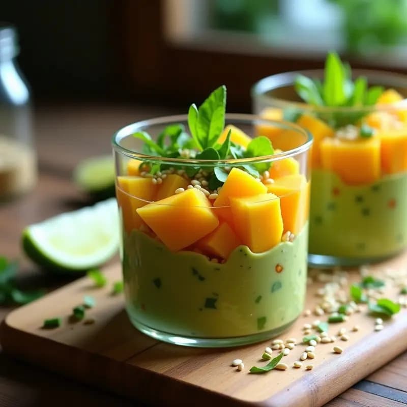 Tartar de Aguacate y Mango con Cebollino: Receta Fresca y Ultra Rápida para Aperitivos Gourmet