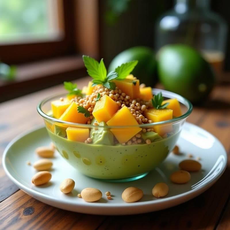 Tartar de Aguacate y Mango: Receta Crujiente y Refrescante con Toque Tropical
