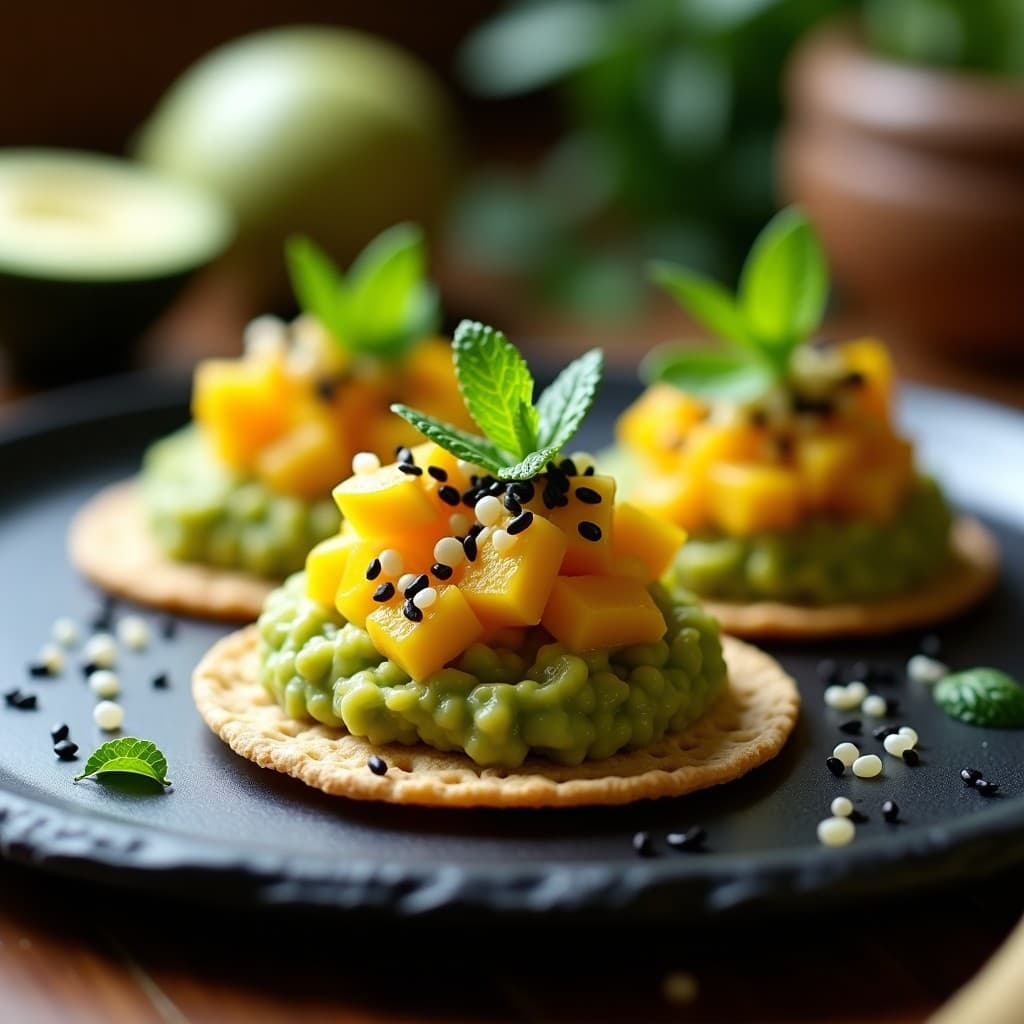 Tartar de Aguacate y Mango con Lime Caviar: Receta Mexicana Gourmet y Sin Gluten