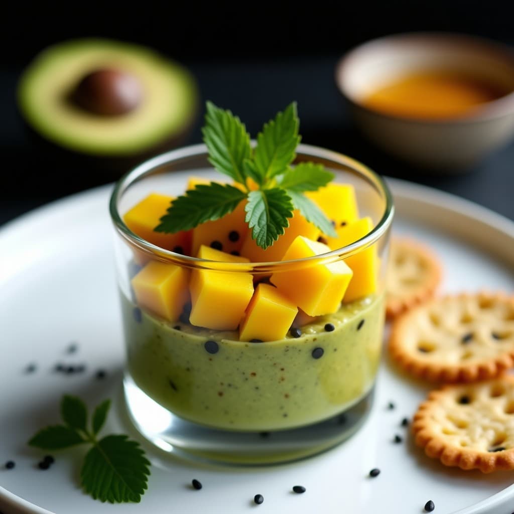 Tartar de Aguacate y Mango con Salsa de Yuzu: Entrante Vegano Crudivegano y Sin Gluten
