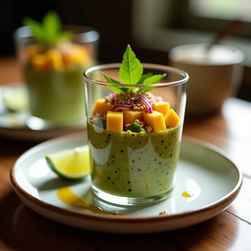 Tartar de Aguacate y Mango con Tofu Ahumado: Receta Vegana Gourmet en 15 Minutos
