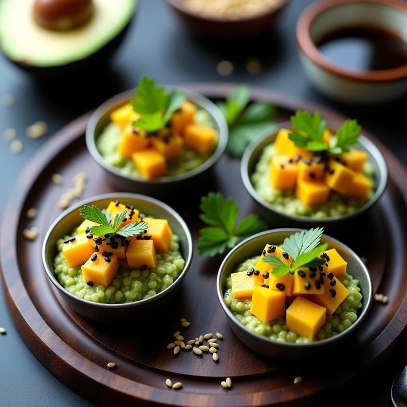 Tartar de Aguacate y Mango con Umami: Receta en Airfryer Sin Cocción y Alta en Sabor