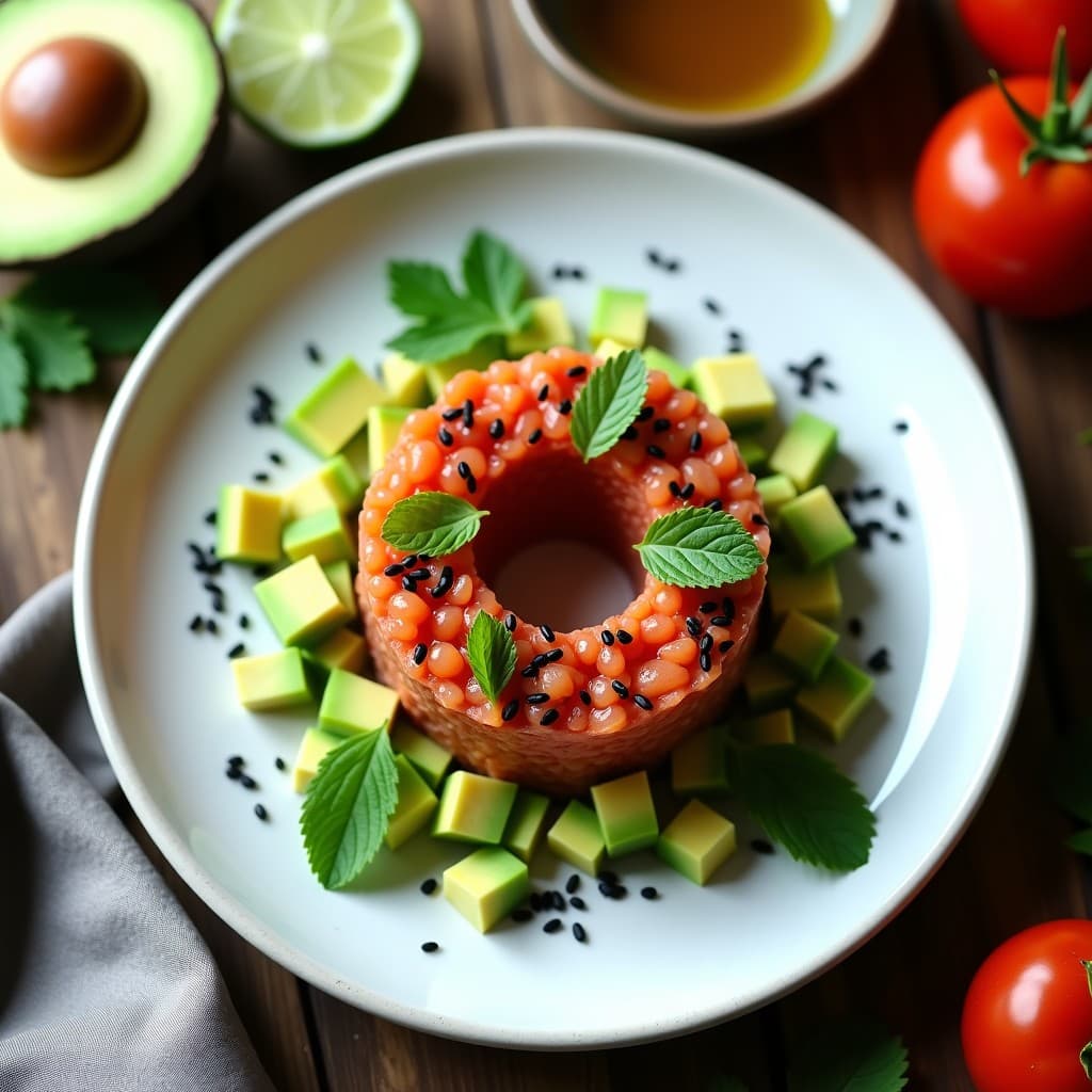 Tartar de Aguacate y Tomate de Árbol: Entrante Vegano con Toque Ácido