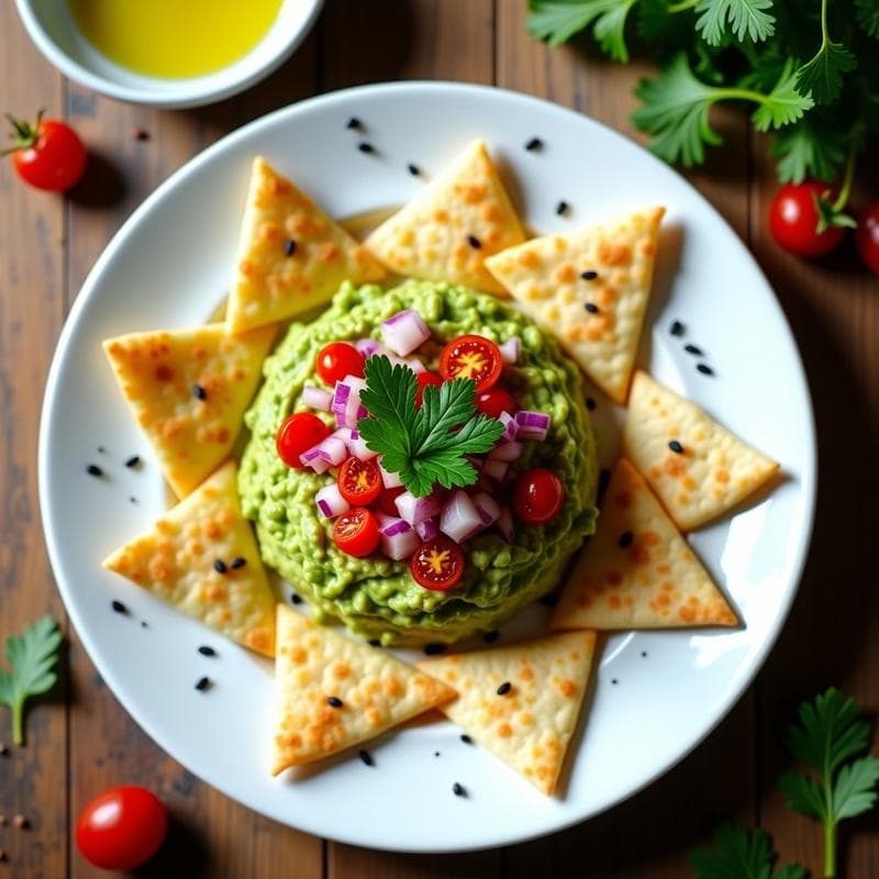 Tartar de Aguacate con Tortilla Crujiente: Receta Vegana Sin Horno en 15 Minutos