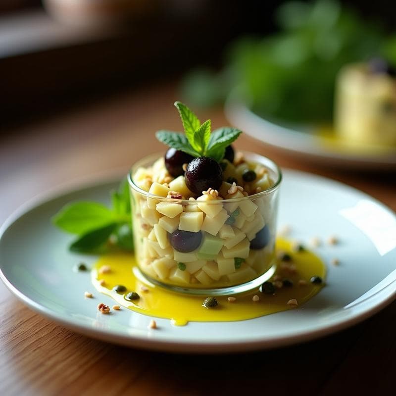 Tartar de Alcachofa y Aceitunas Kalamata con Vinagreta de Limón: Receta Vegana y Crudivegana