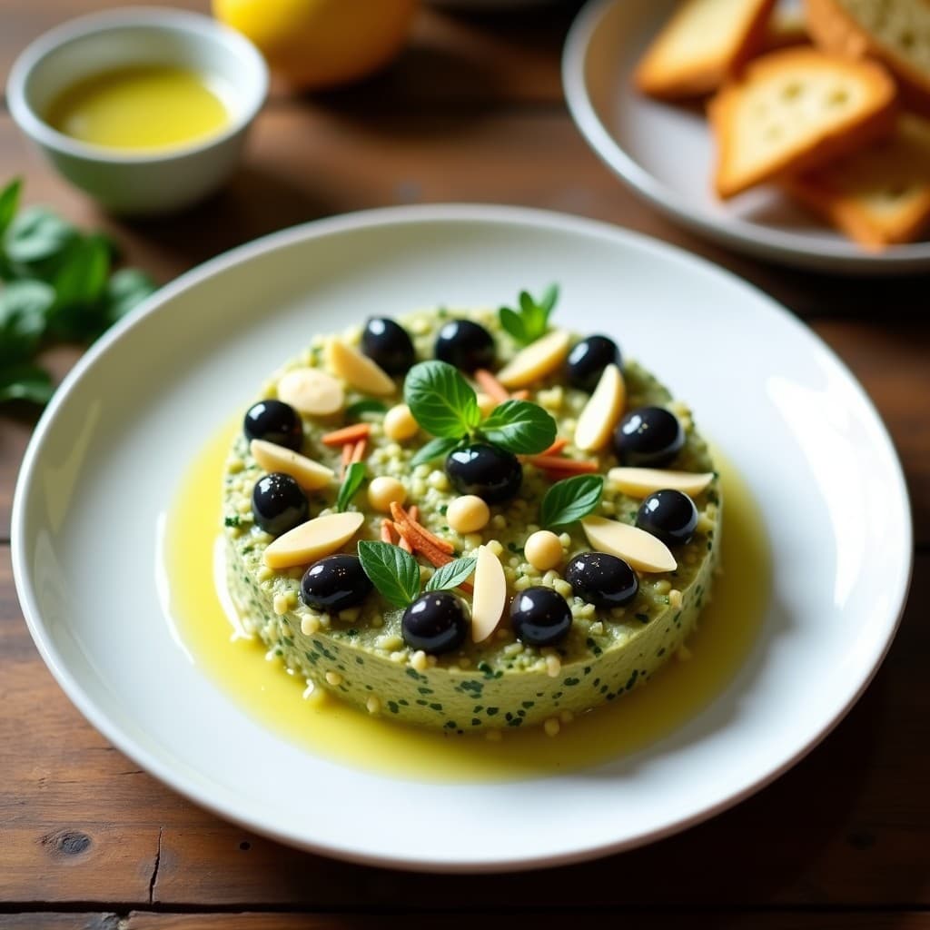 Tartar de Alcachofa y Aceitunas Taggiasche con Vinagreta de Limón: Aperitivo Italiano Sin Cocinar