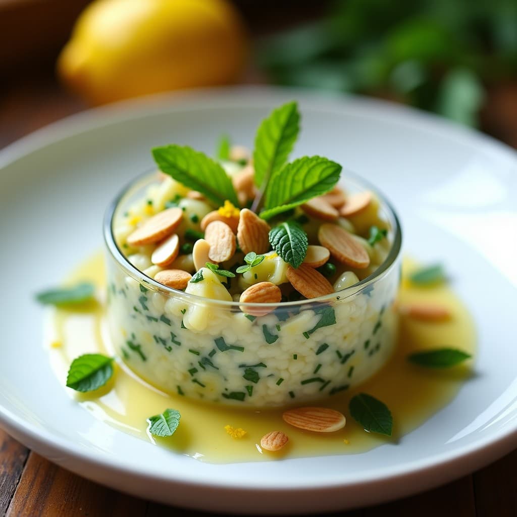 Tartar de Alcachofa y Almendras con Vinagreta de Limón: Entrante Vegano Crudivegano