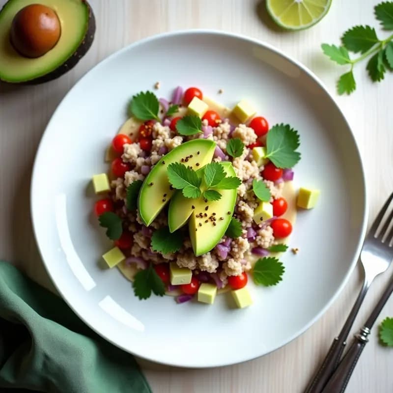 Tartar de Alcachofas y Corazones de Palma: Entrante Brasileño Vegano con Limón