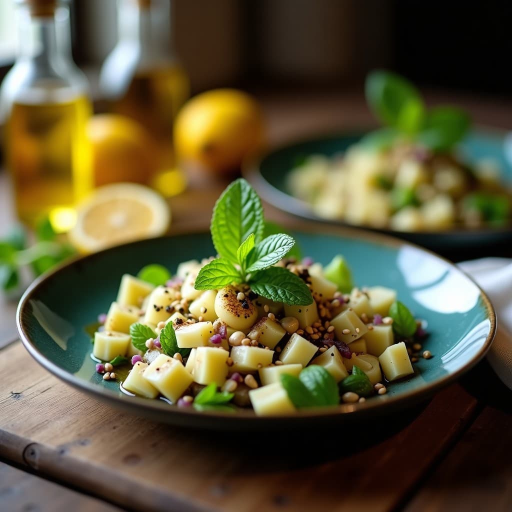 Tartar de Alcachofas con Vinagreta de Limón y Aceite de Oliva: Receta Vegana Crudivegana