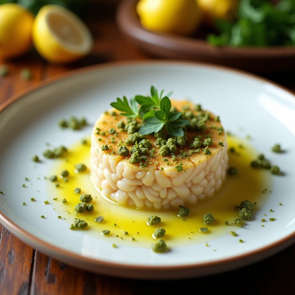 Tartar de Alcachofas y Pistachos con Vinagreta de Limón Confitado: Receta Vegana Sin Gluten