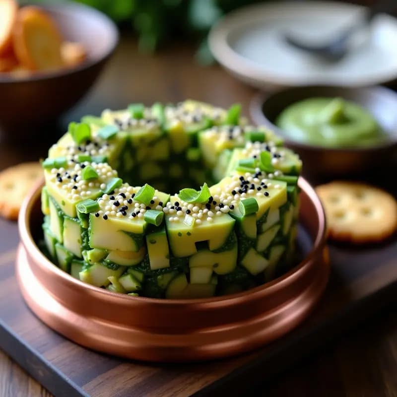 Tartar de Algas Akame con Wasabi y Sésamo: Receta Japonesa Alta en Proteína y Omega-3