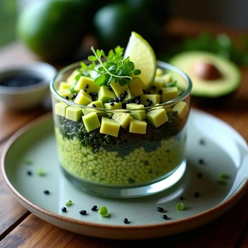 Tartar de Algas Marinadas con Lima: Receta Vegana Alta en Yodo y Omega-3
