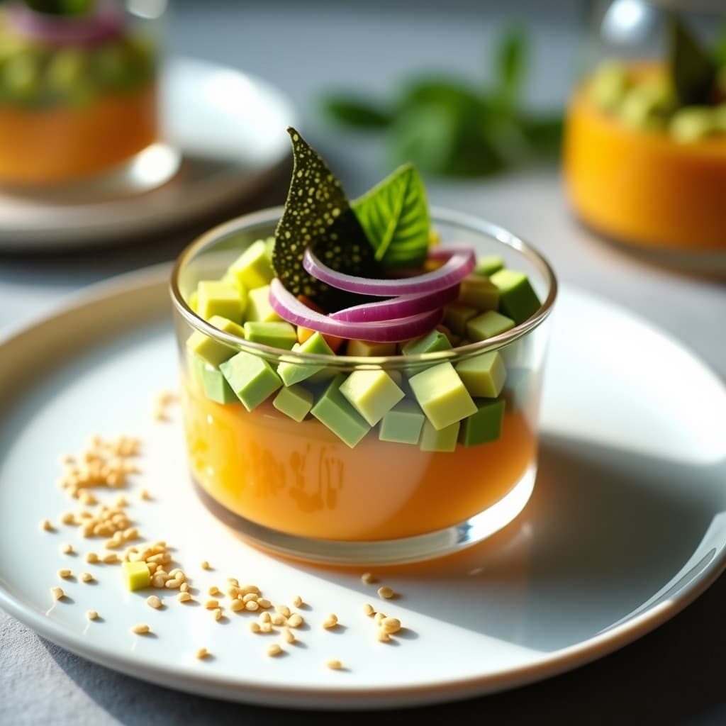 Tartar de Algas Nori y Mango con Salsa de Wasabi: Receta Japonesa Fusion Alta en Yodo y Antioxidantes