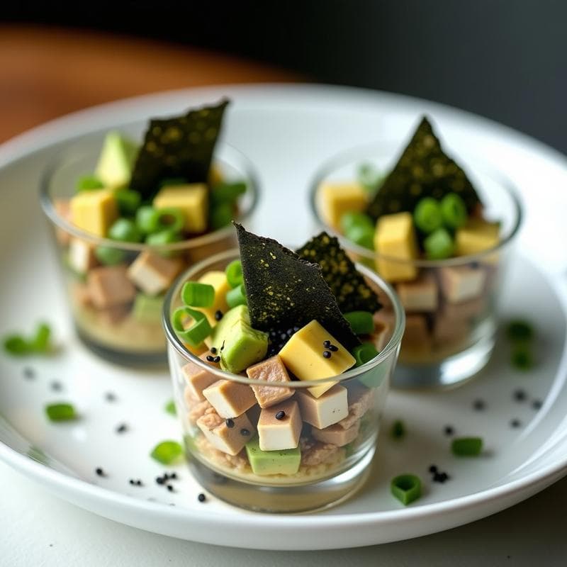 Tartar de Algas Nori y Tofu Ahumado: Receta Umami en 10 Minutos sin Cocción
