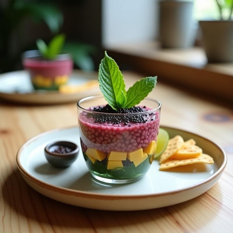 Tartar de Algas Wakame y Mangostán: Receta Japonesa-Tailandesa Sin Cocción y Alta en Yodo