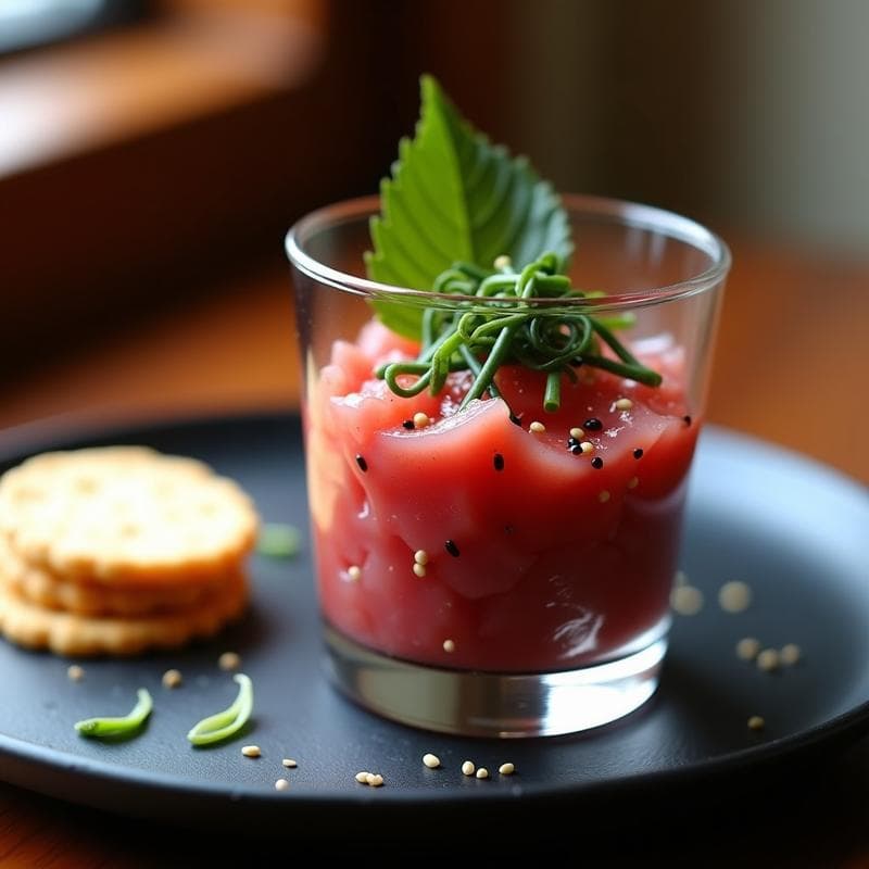 Tartar de Atún con Alga Nori: Receta Japonesa en 15 Minutos con Toque Gourmet