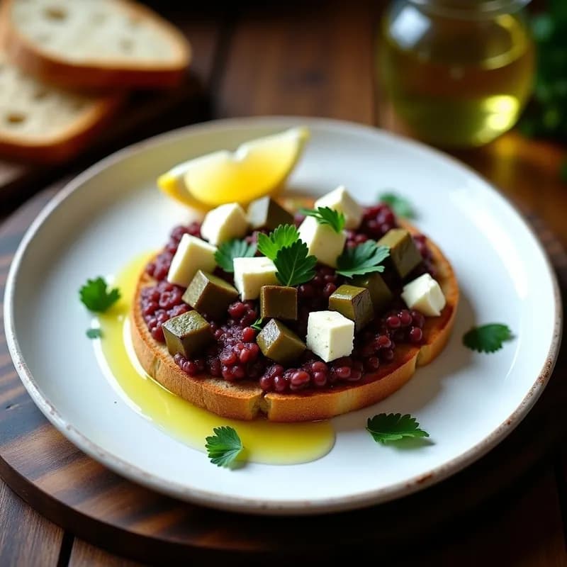 Tartar de Berenjena Ahumada con Tofu y Feta: Receta Vegana Gourmet en 20 Minutos
