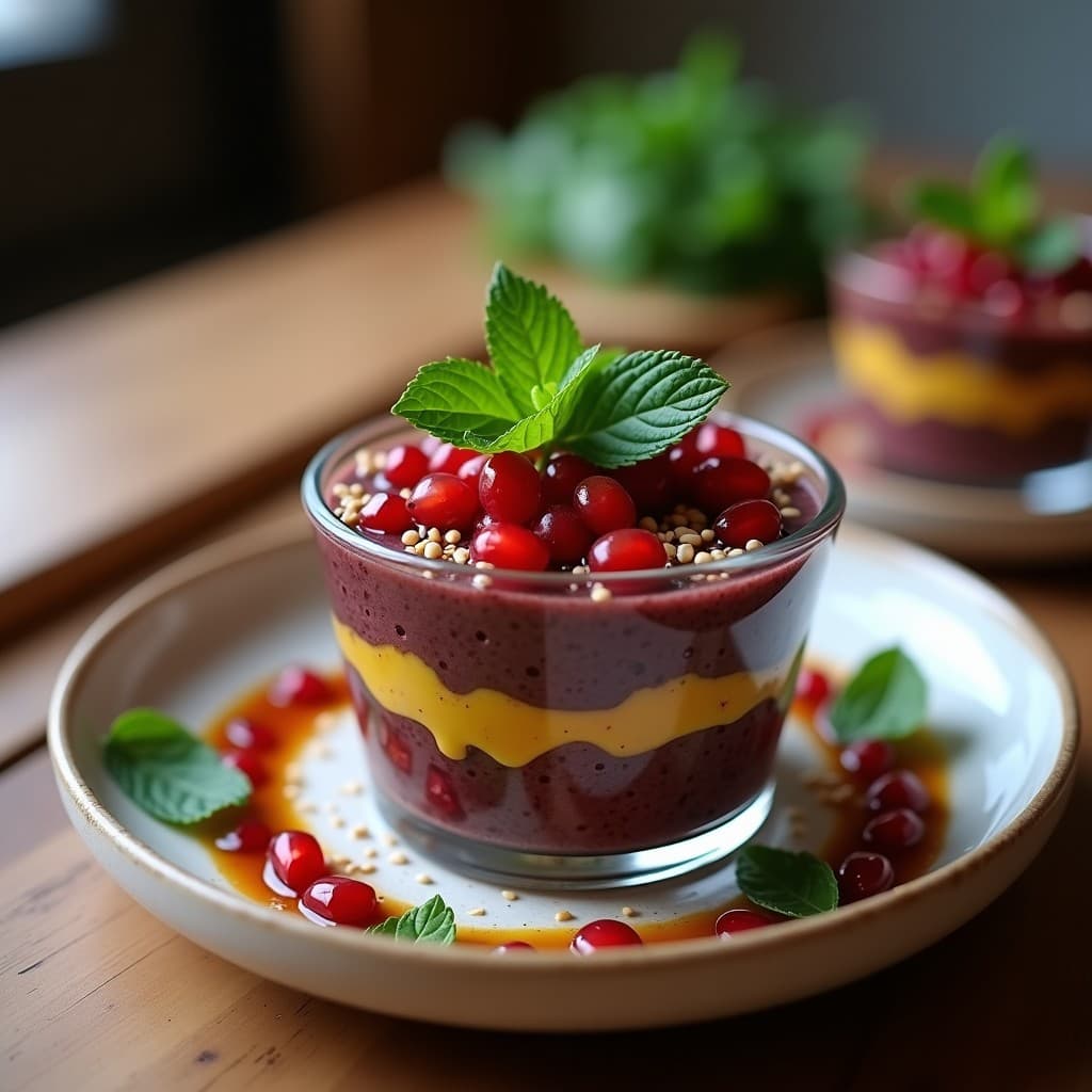 Tartar de Berenjena Asada y Granitos de Granada: Entrante Vegano con Vinagreta de Zaatar
