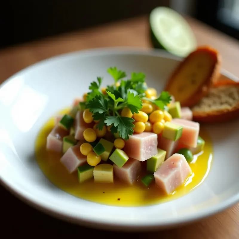 Tartar de Atún con Aguacate y Lima: Cebiche Peruano en 15 Minutos sin Cocción
