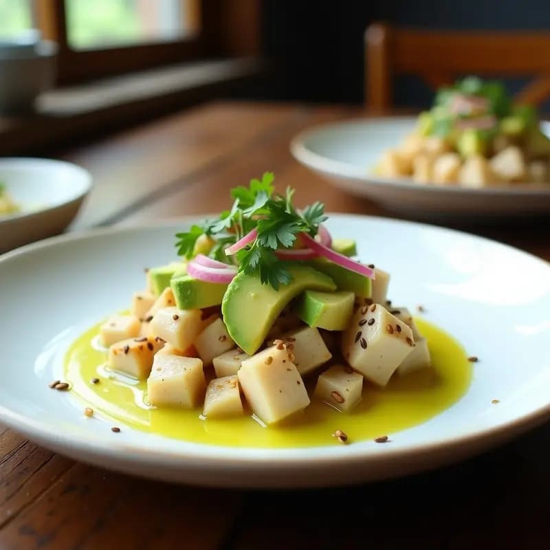 Tartar Cebiche Fusion: Receta Peruano-Colombiana con Lulo y Leche de Tigre en 15 Minutos