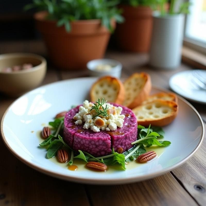 Tartar de Cebolla Morada y Queso Azul: Receta Gourmet en 10 Minutos con Toque Crujiente