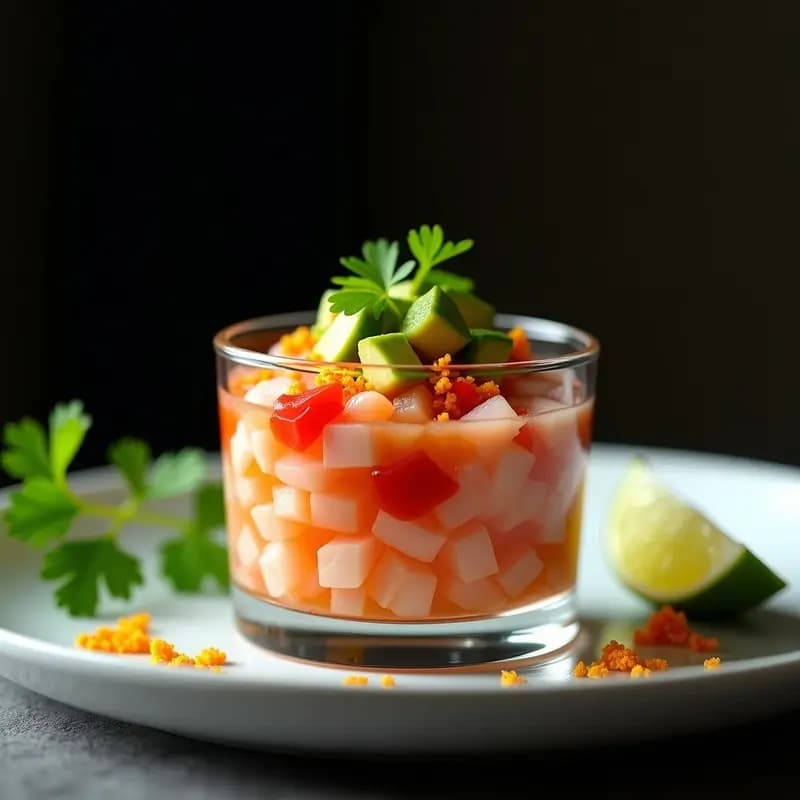 Tartar de Ceviche de Salmón y Trucha Ahumada: Receta Gourmet en 15 Minutos sin Cocción
