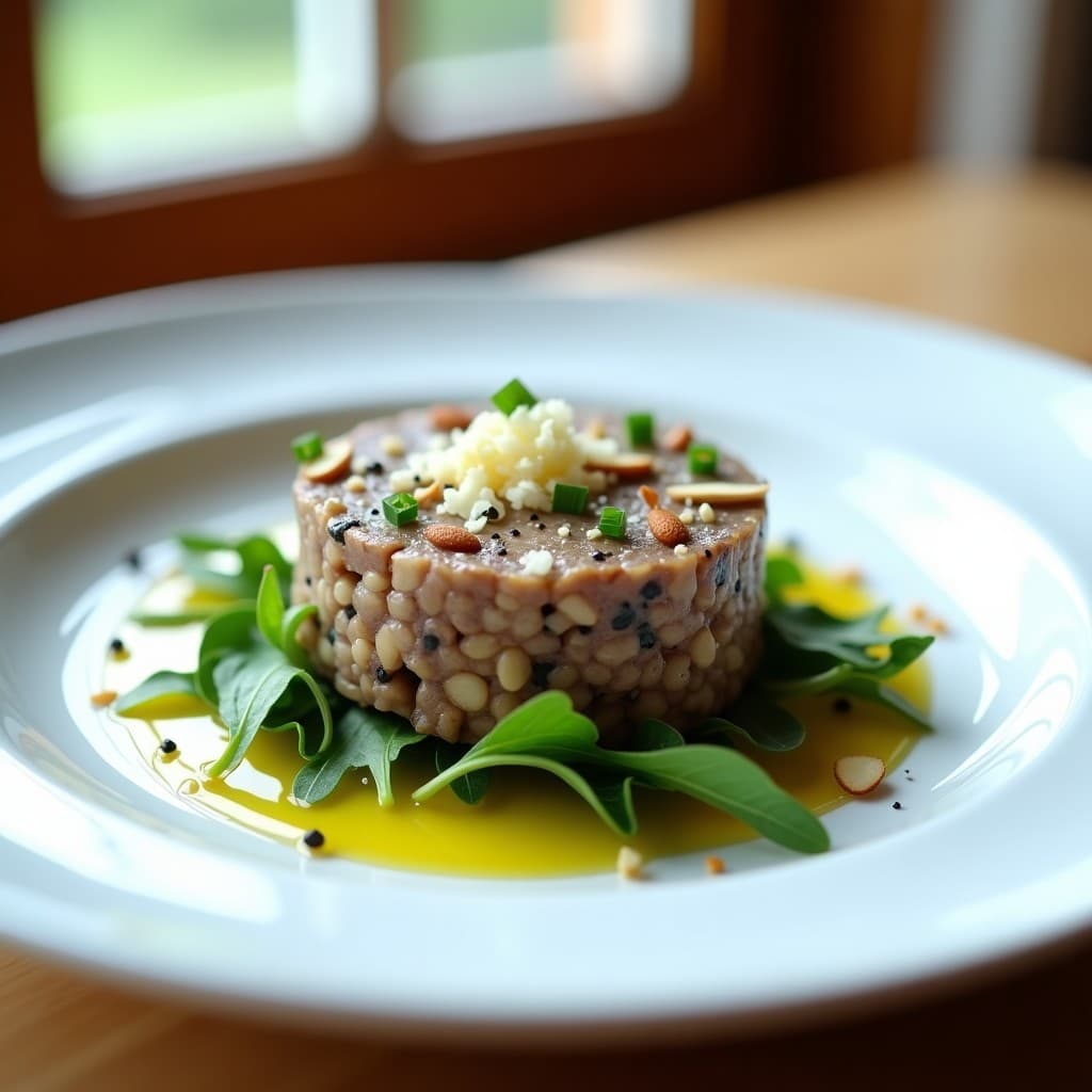 Tartar de Champiñones con Aceite de Trufa y Queso Pecorino: Entrante Gourmet Keto